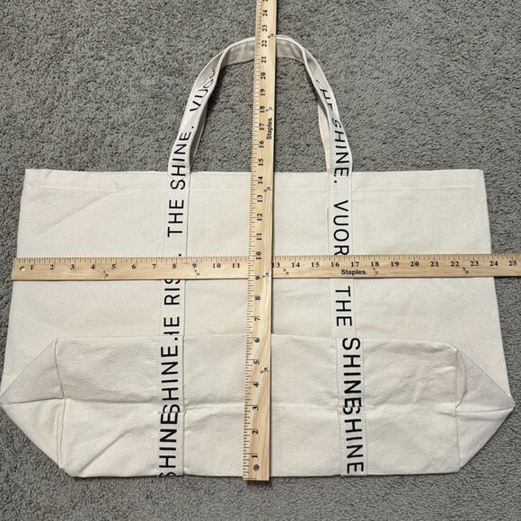 Vuori The Rise The Shine Limited Edition Reusable Canvas Tote Bag - Picture 5 of 11